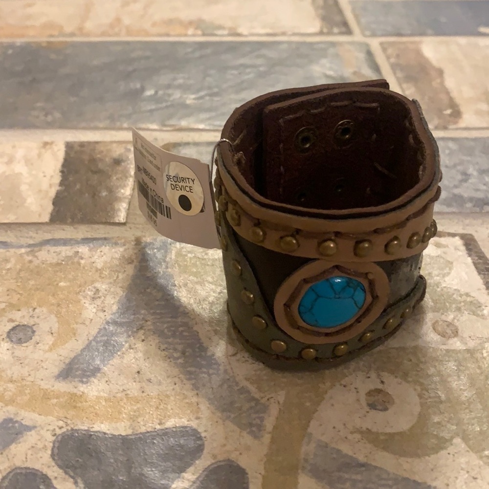 New BKE faux leather cuff bracelet NWT